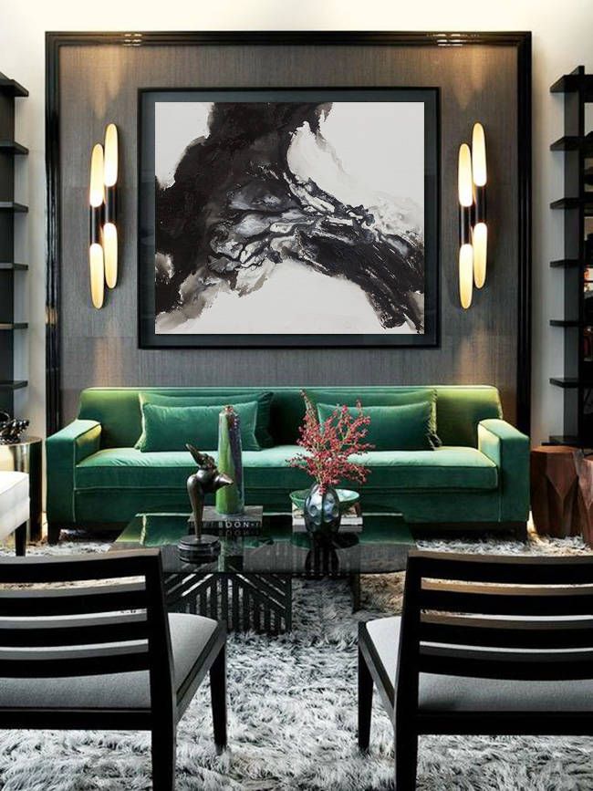 Green and black decorating ideas