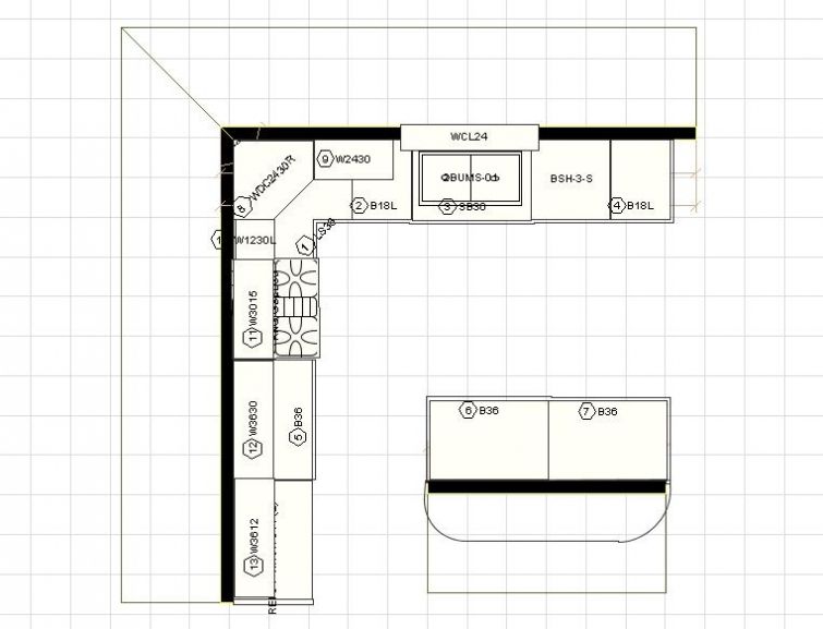 10X12 kitchen layouts