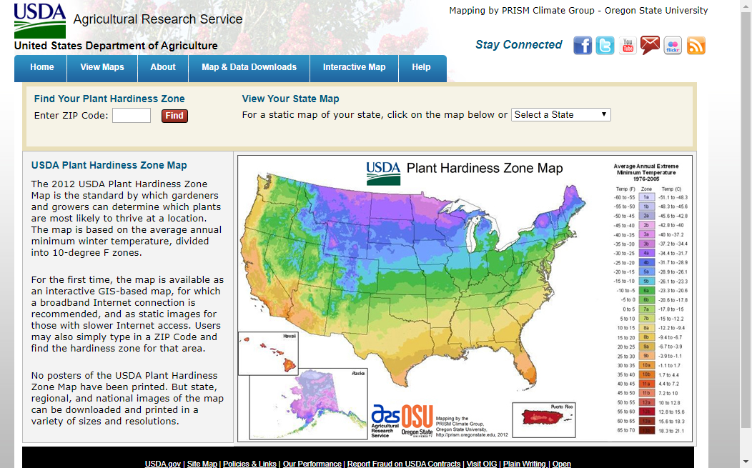 State zones planting