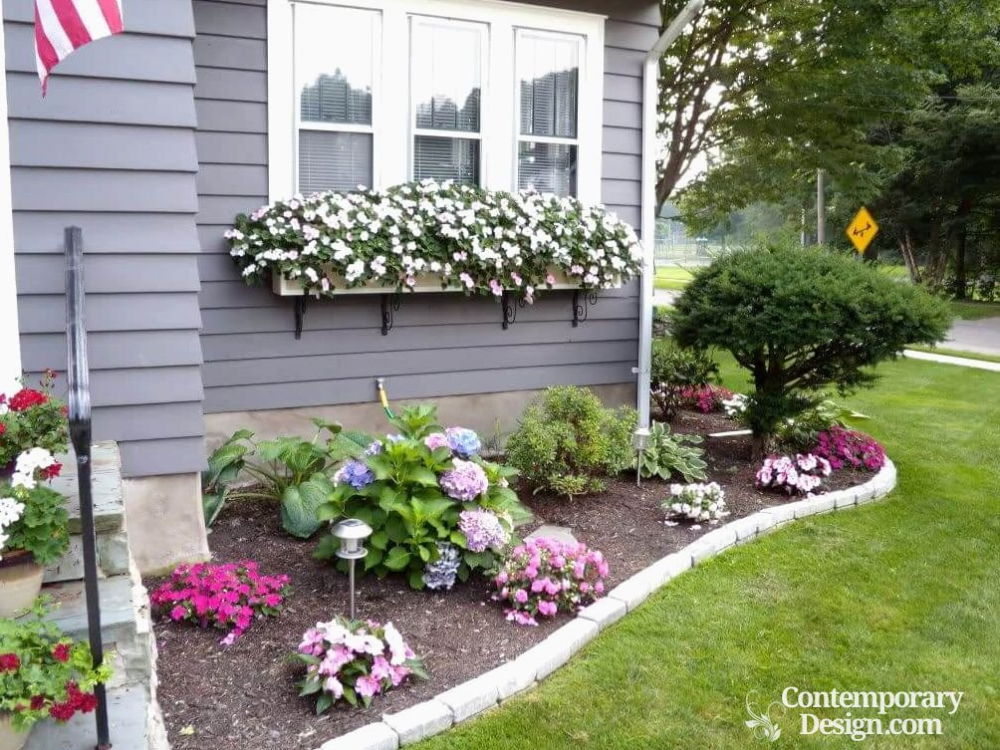Small front yard flower bed ideas