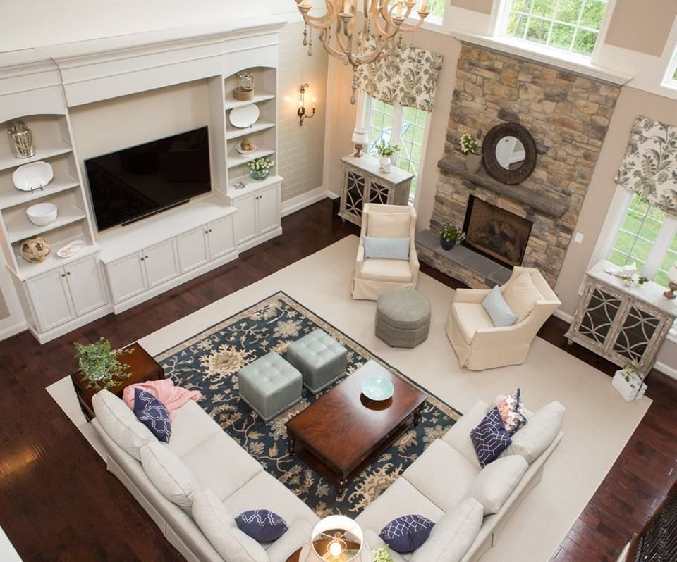 Large family room layout ideas