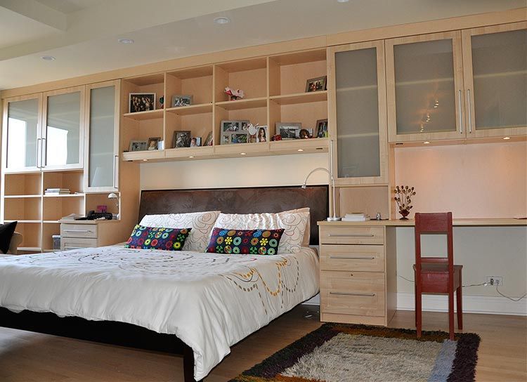 Small bedroom wall cabinets