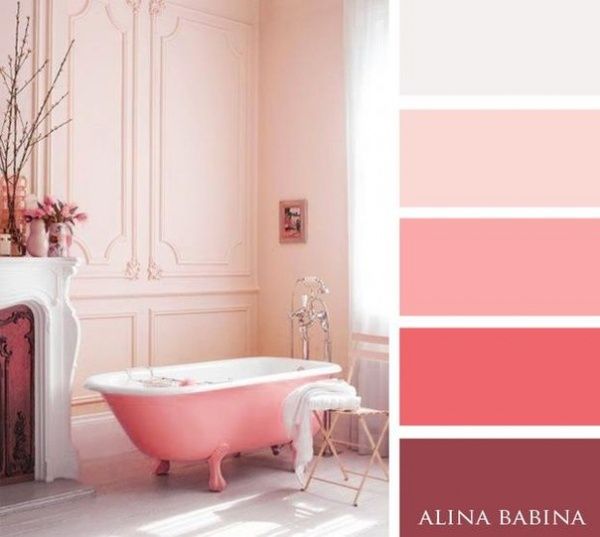 Bathroom ideas pink and grey