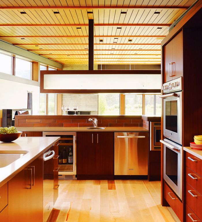 Modern barn kitchen