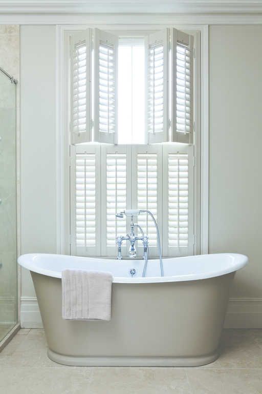 Shutters bathroom window