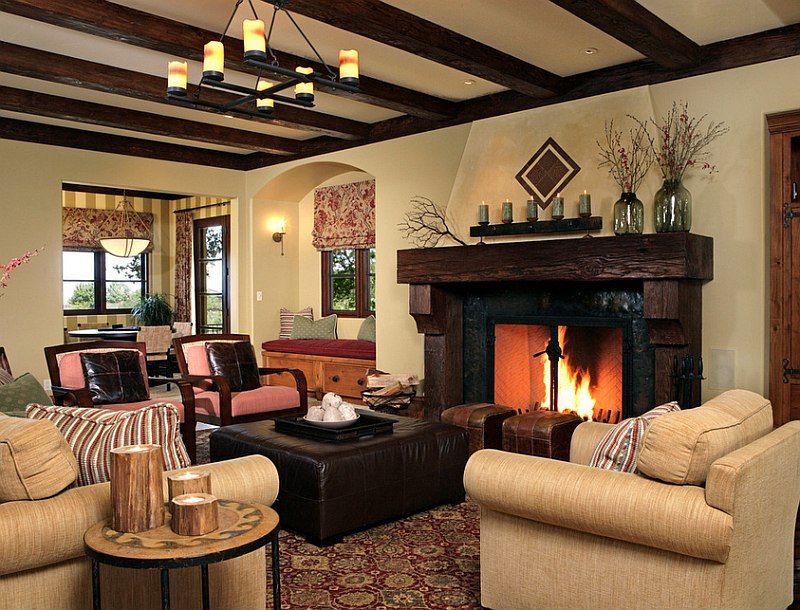 Photos of fireplaces in living rooms