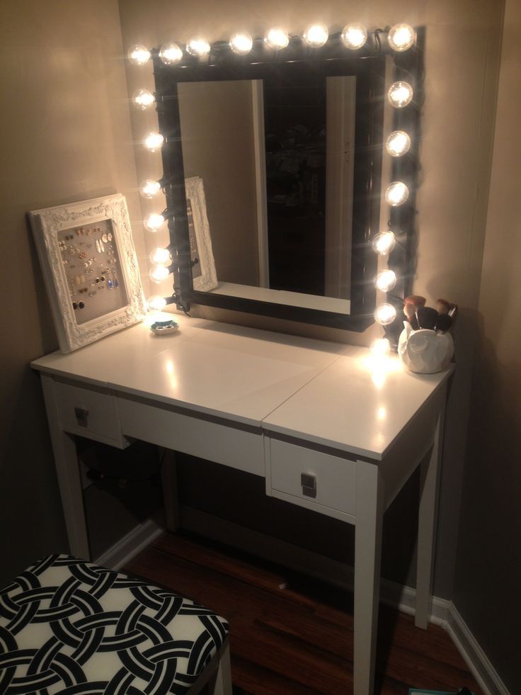 Lights over vanity mirror