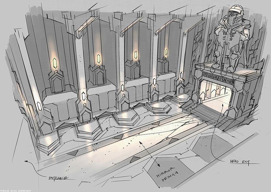 Living room concept art