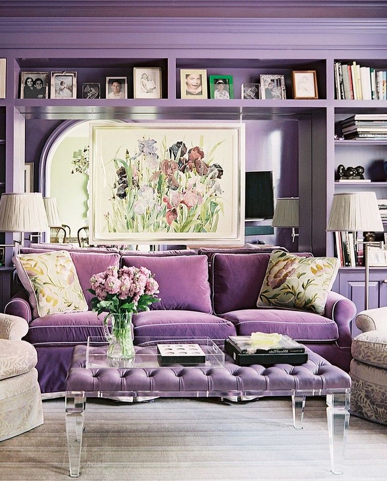 Lilac living rooms