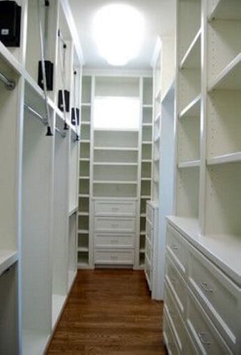 Narrow walk in closet dimensions