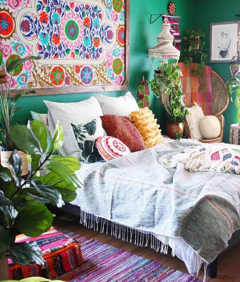 Bohemian bedroom pictures