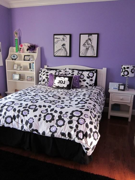 Purple and black bedrooms