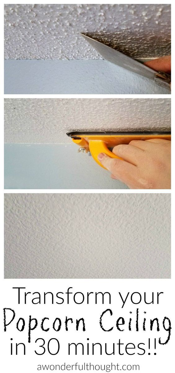 How to remove spackle ceilings