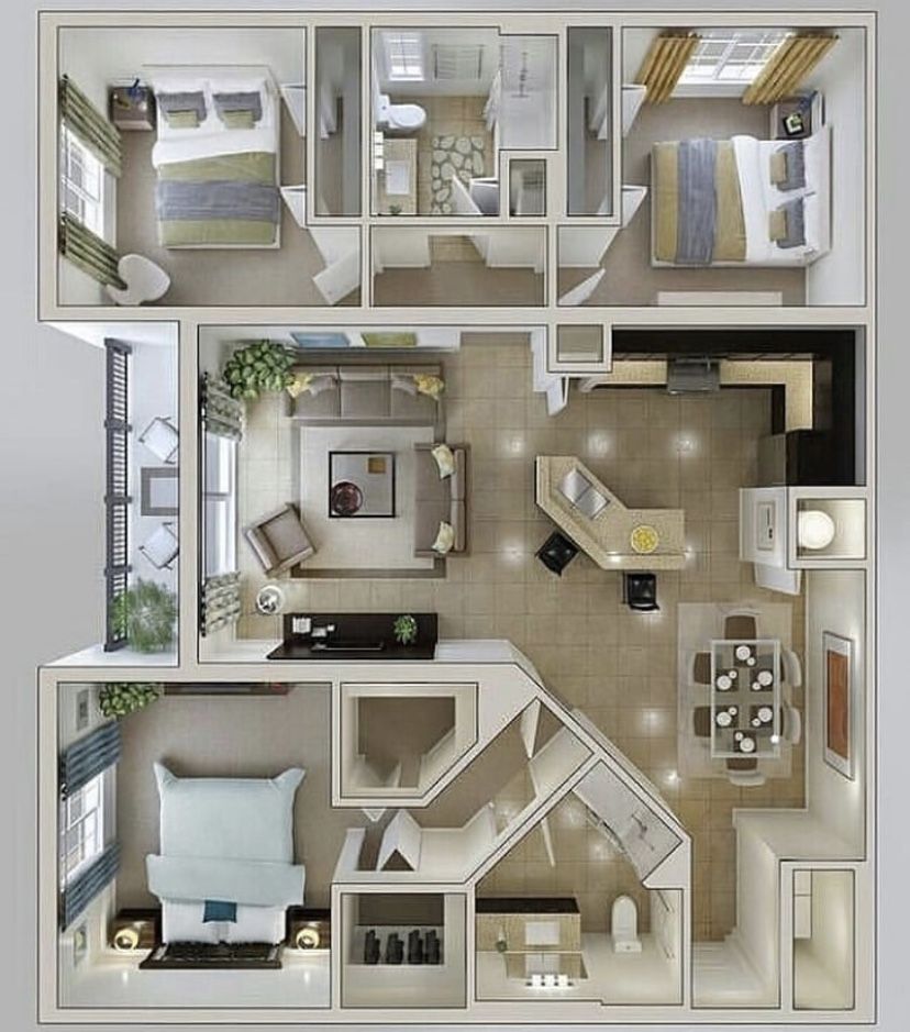 Apartment furniture layout ideas