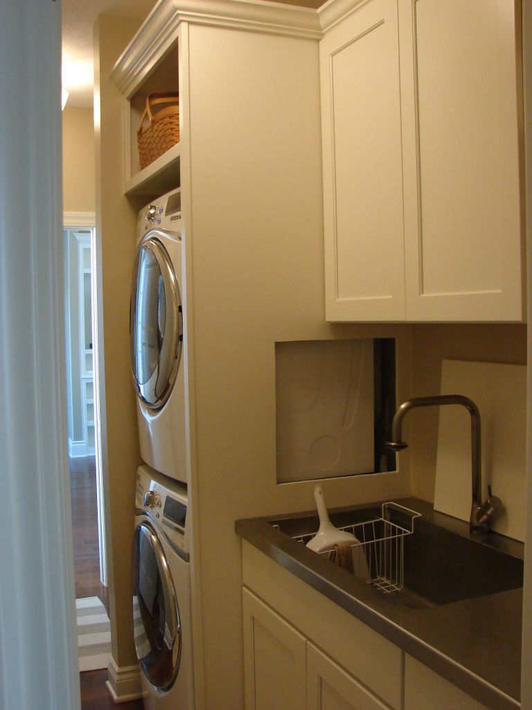 Cabinet over washer and dryer