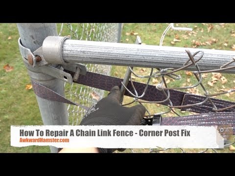 How to build a chainlink fence