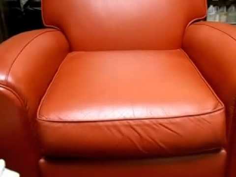 Leather couch faded color