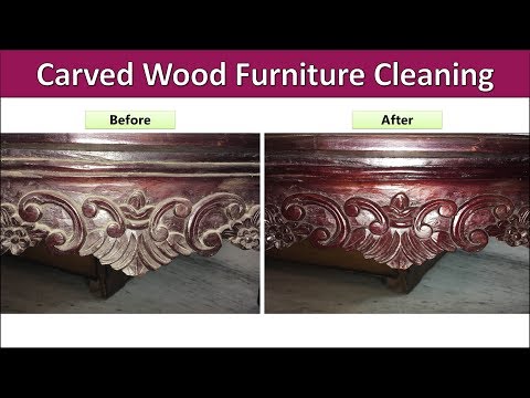 How to clean old furniture wood