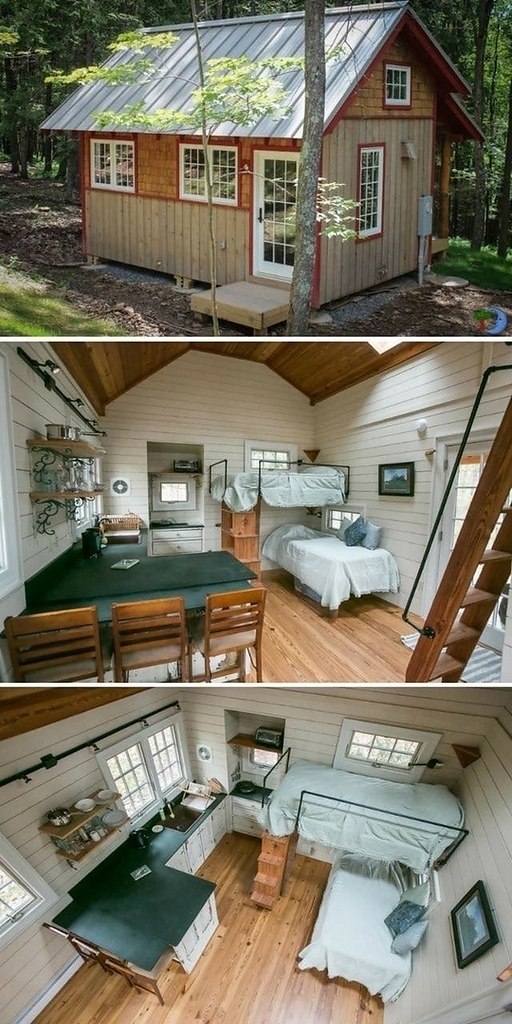 How to decorate a cabin in the woods