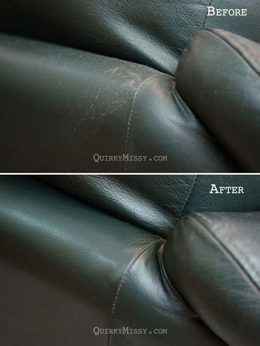 Leather couch cracking repair