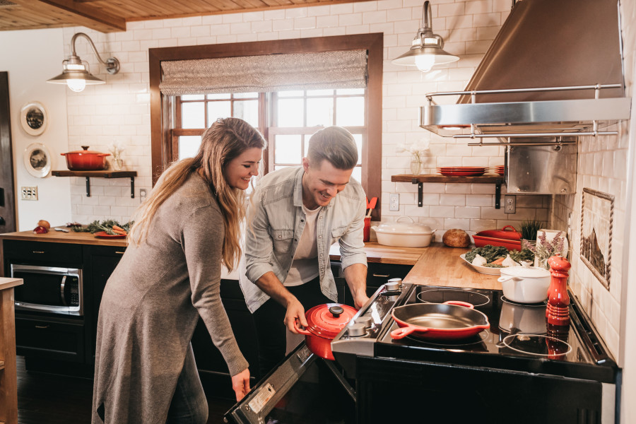 A dirty kitchen