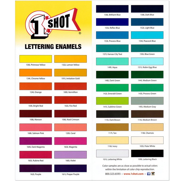 Show paint colours