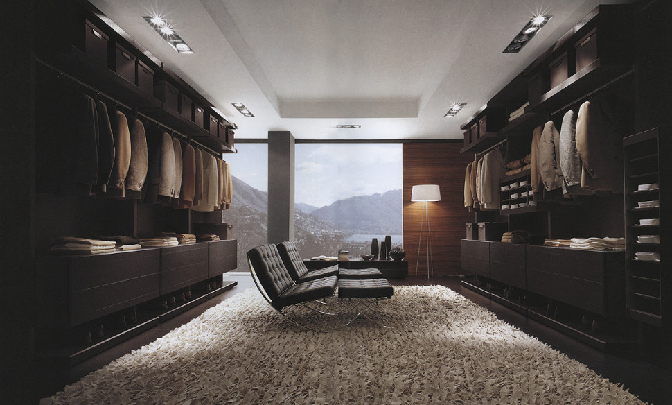 Walk in wardrobe interiors