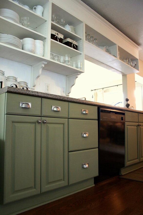 Two tone small kitchen