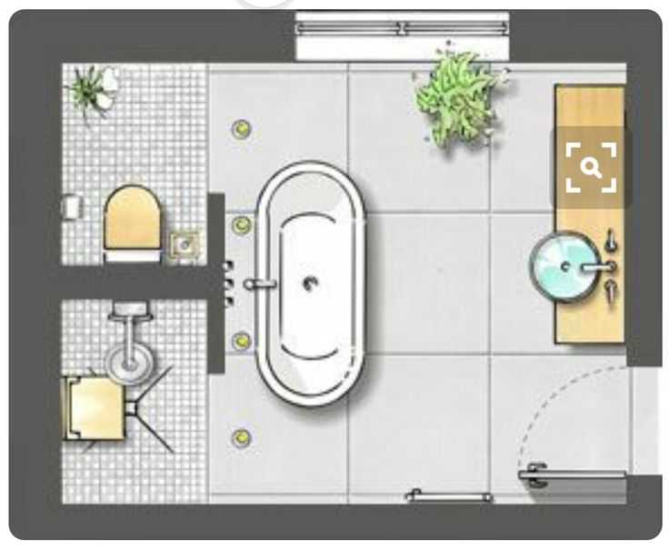 Toilet layout design