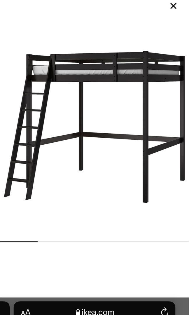 Lofted queen bed ikea