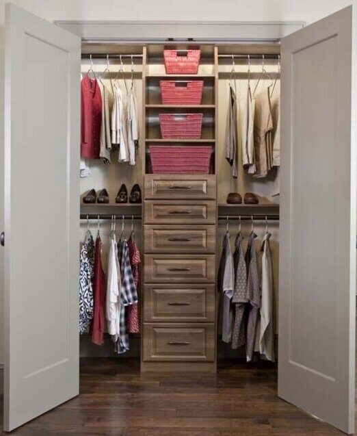 Small custom walk in closets