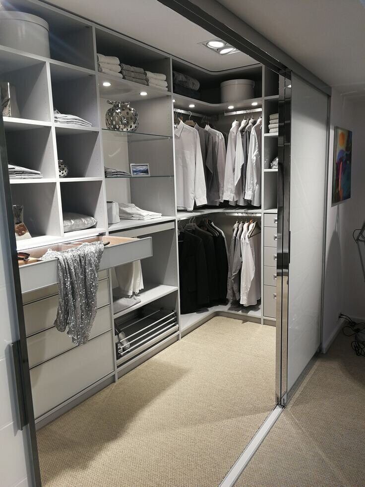 6X5 walk in closet design