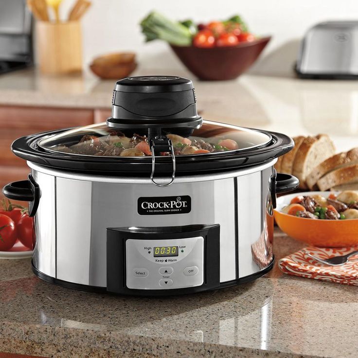 Digital timer slow cooker