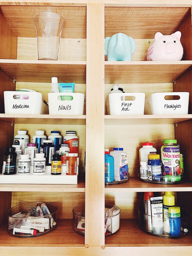 Organize medicine bottles