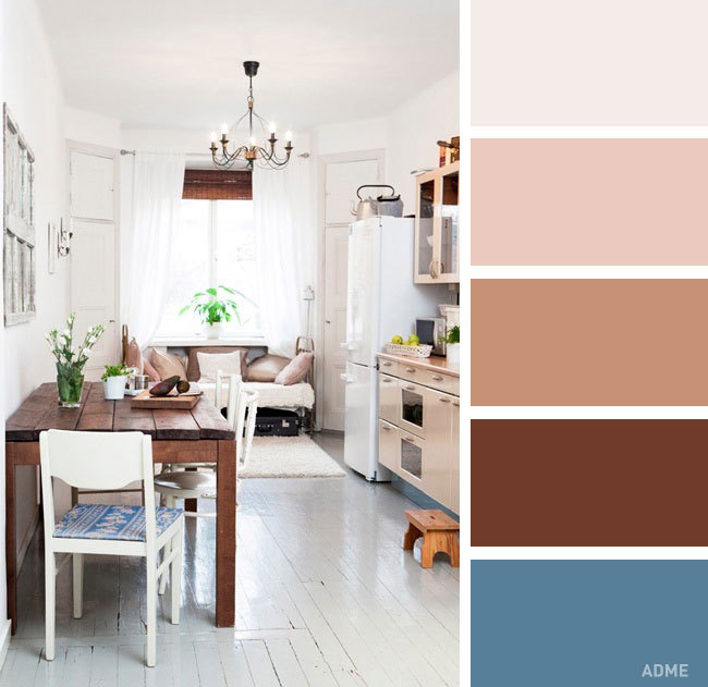 Color combination for kitchens