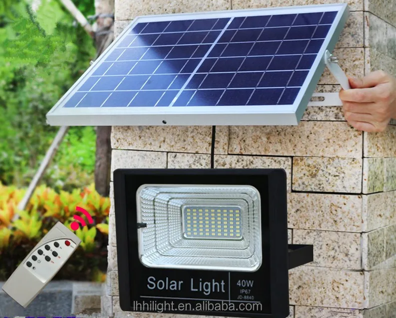 Solar powered yard lighting