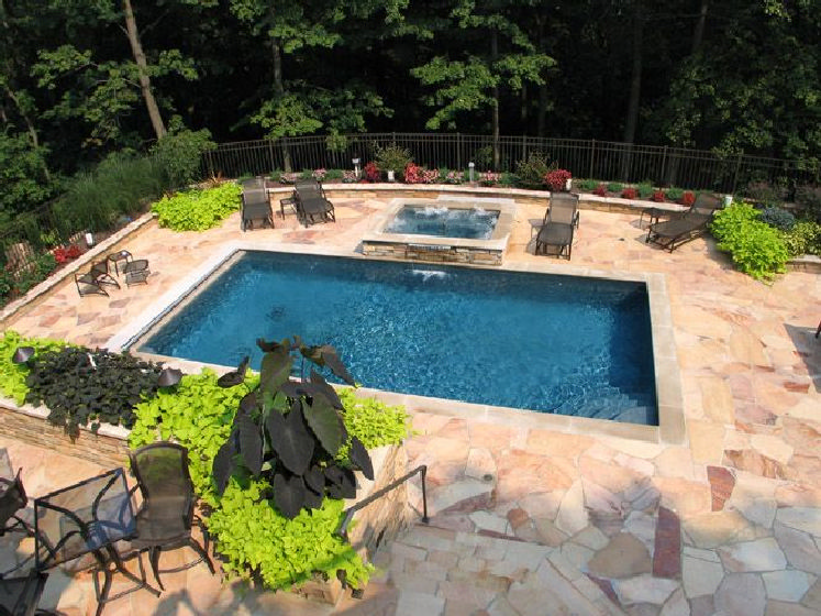 Swimming pool paving ideas