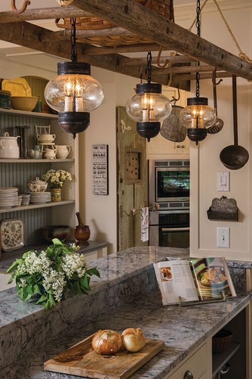 Cottage kitchen lighting